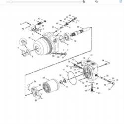 219-0616 CS-553E motor gp piston fan motor