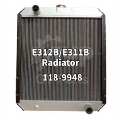 CAT E312B E311B 118-9948 Radiator full aluium tube and fin core #118-9948 #Radiator Plastic type tube and fin core