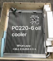 #PC220-6 hydraulic oil cooler#komatsu hydraulic oil cooler