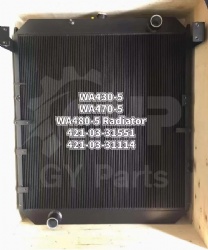 #WA430-5 radiator  #WA470-5 Radiator  #WA480-5 Radiator  #421-03-31551 #4210331551 ​#421-03-31114 ​#4210331114